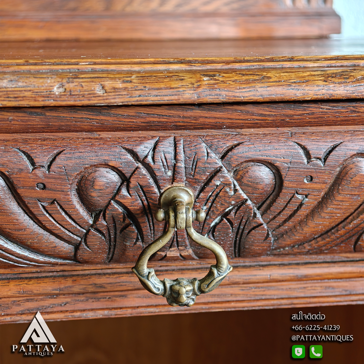 Antique Renaissance Revival Cabinet with Copper Plates
