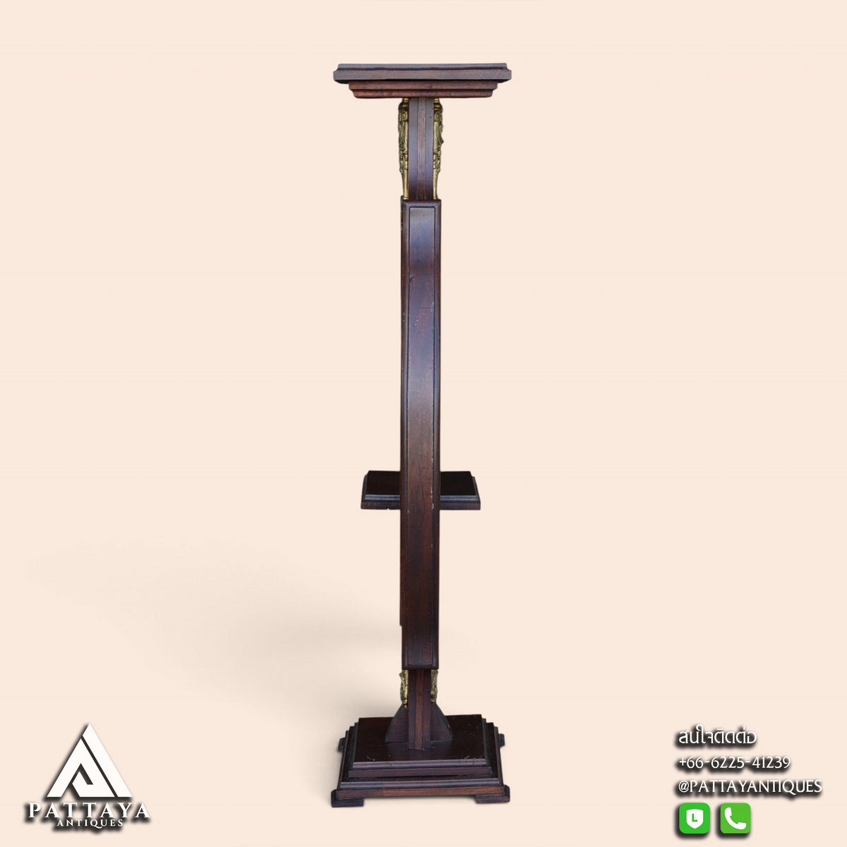 Antique Stand with Bronze Ornaments