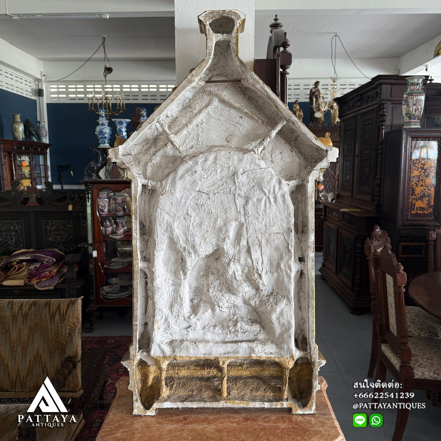 Antique Plaster Station of the Cross, No. IX