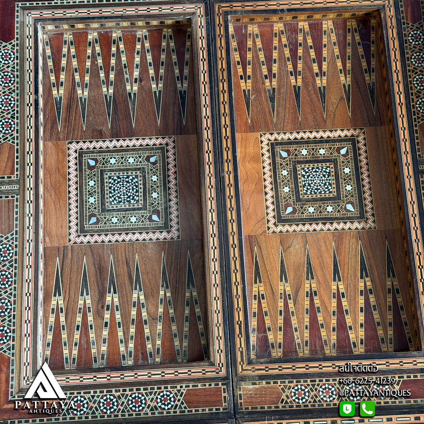 19th Century Syrian Inlaid Gaming Table