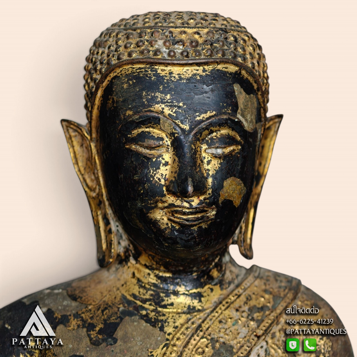 Antique Thai Rattanakosin Buddha
