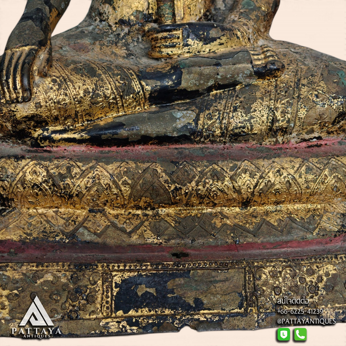 Antique Thai Rattanakosin Buddha