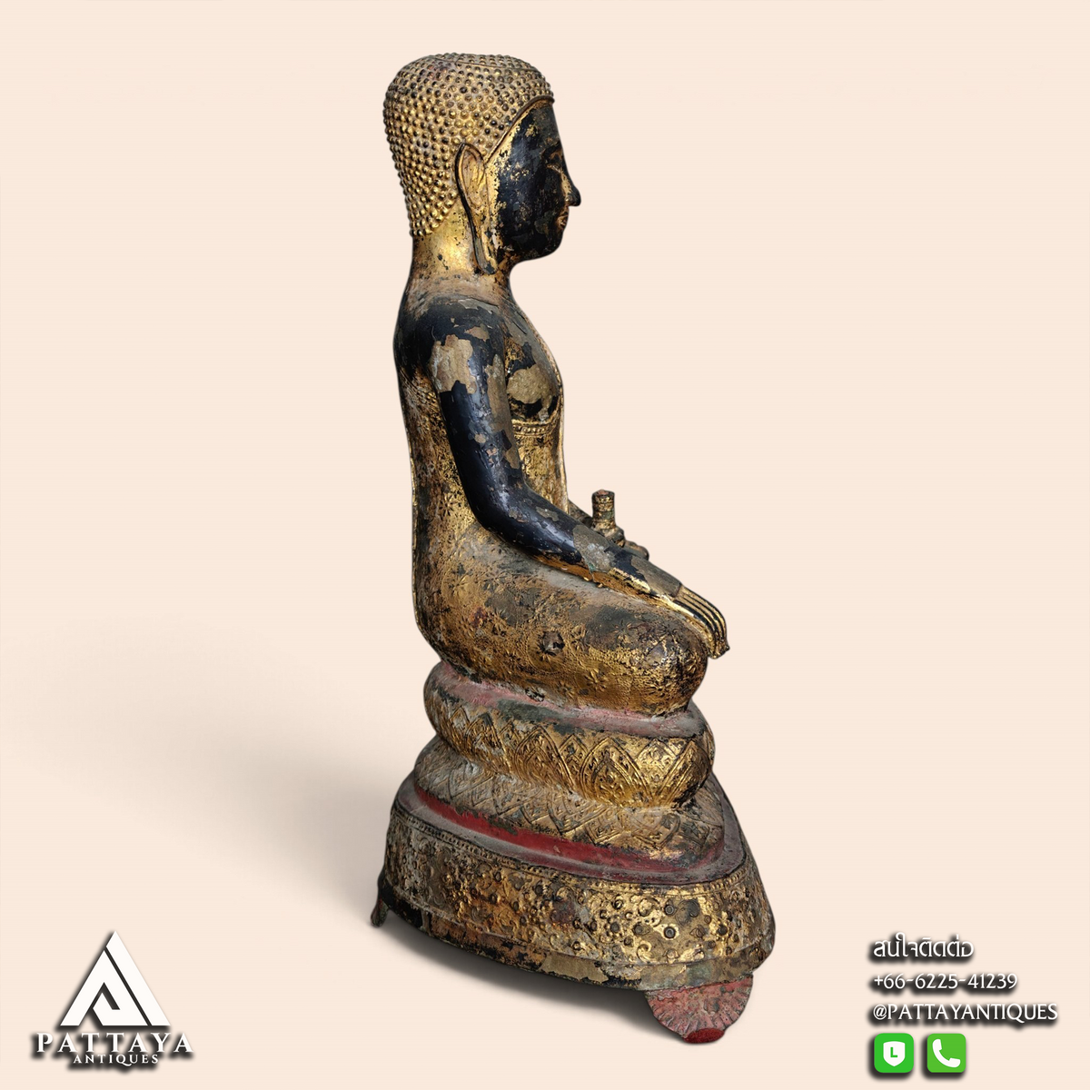 Antique Thai Rattanakosin Buddha