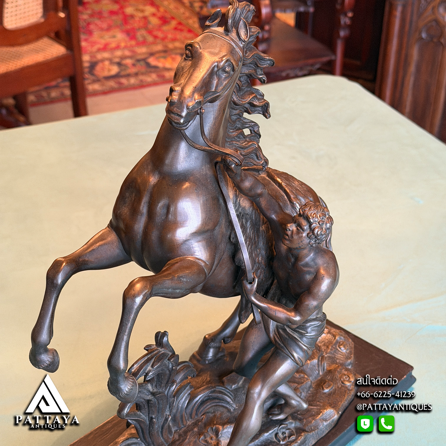 Bronze Sculpture Marly's Horse after Guillaume Coustou