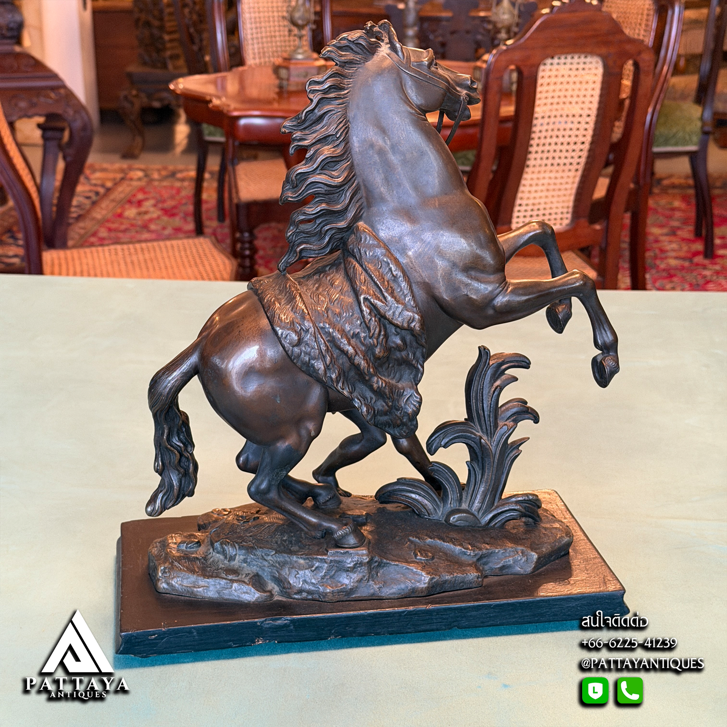 Bronze Sculpture Marly's Horse after Guillaume Coustou
