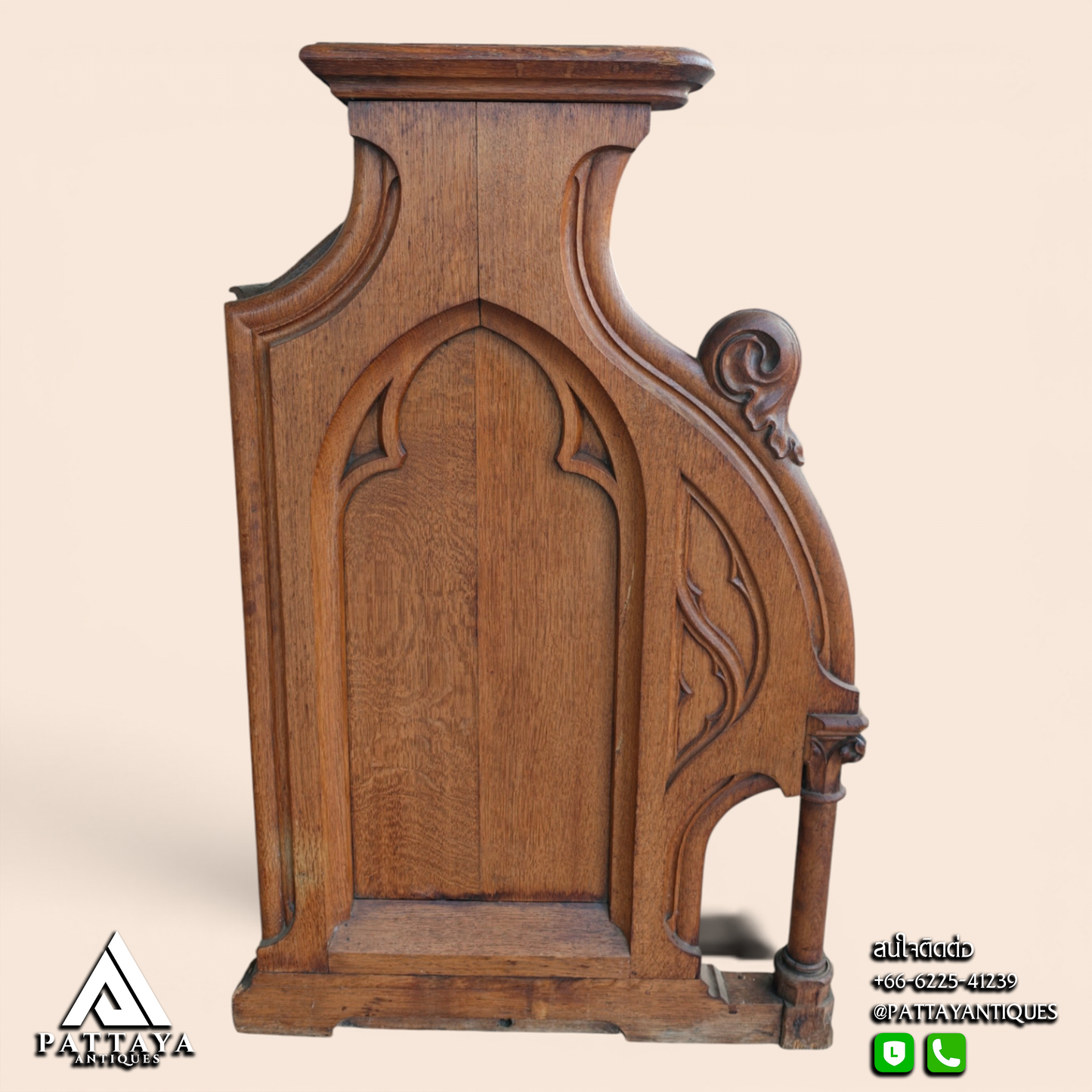 Antique Church Pew 4 Seats