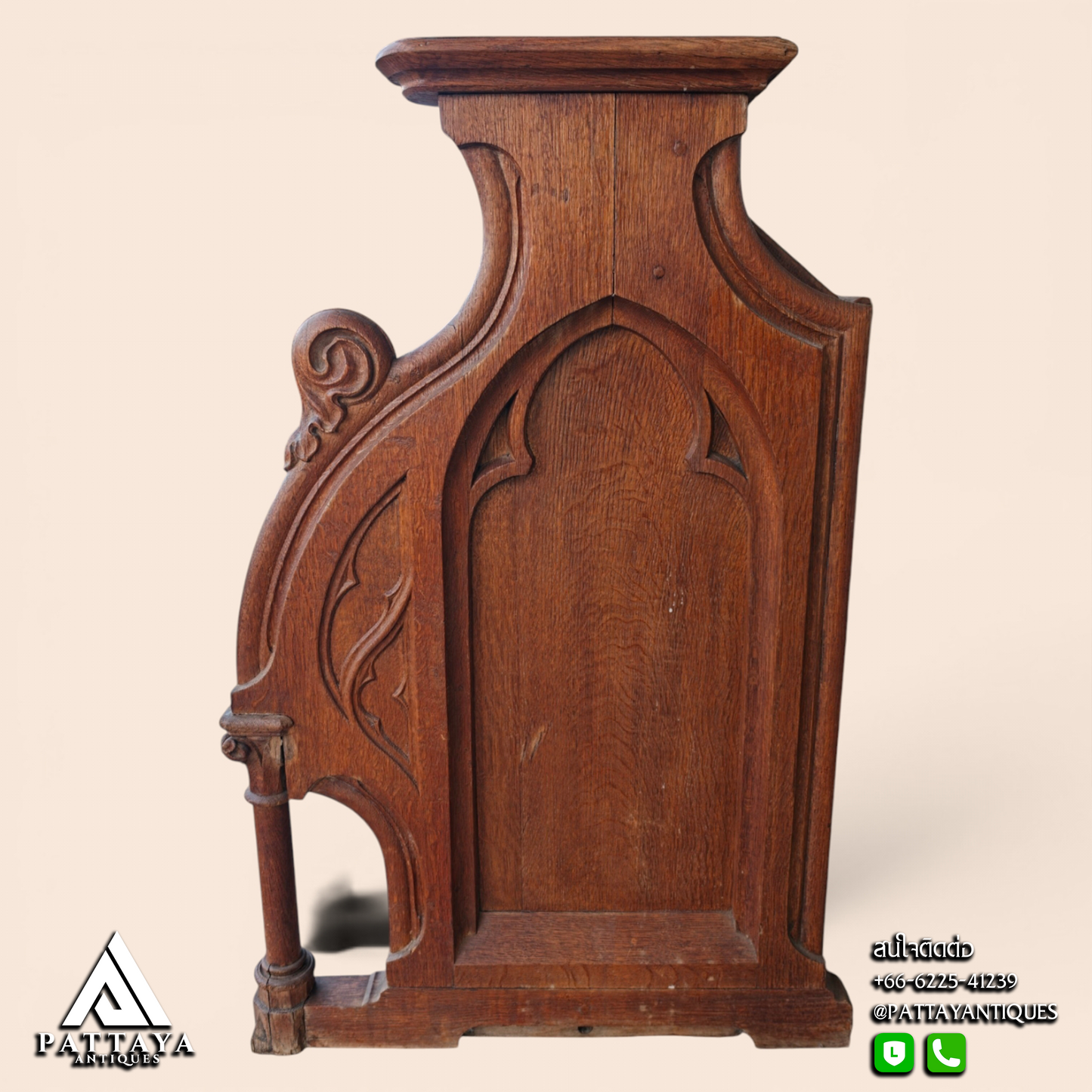 Antique Church Pew 4 Seats