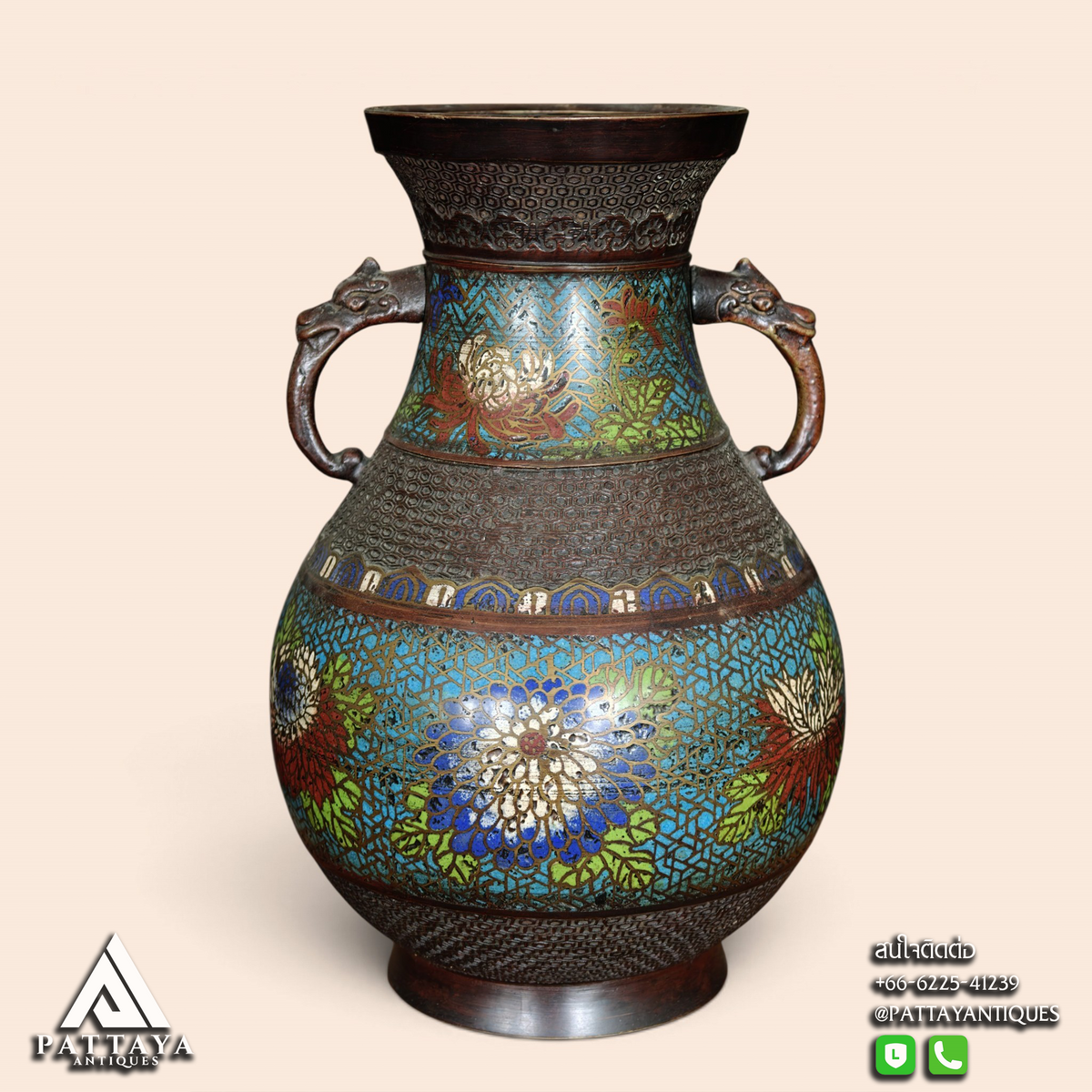 Japanese Cloissoné Vases