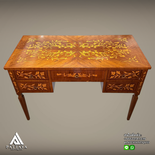 Dutch Floral motif Marquetry inlaid bureau
