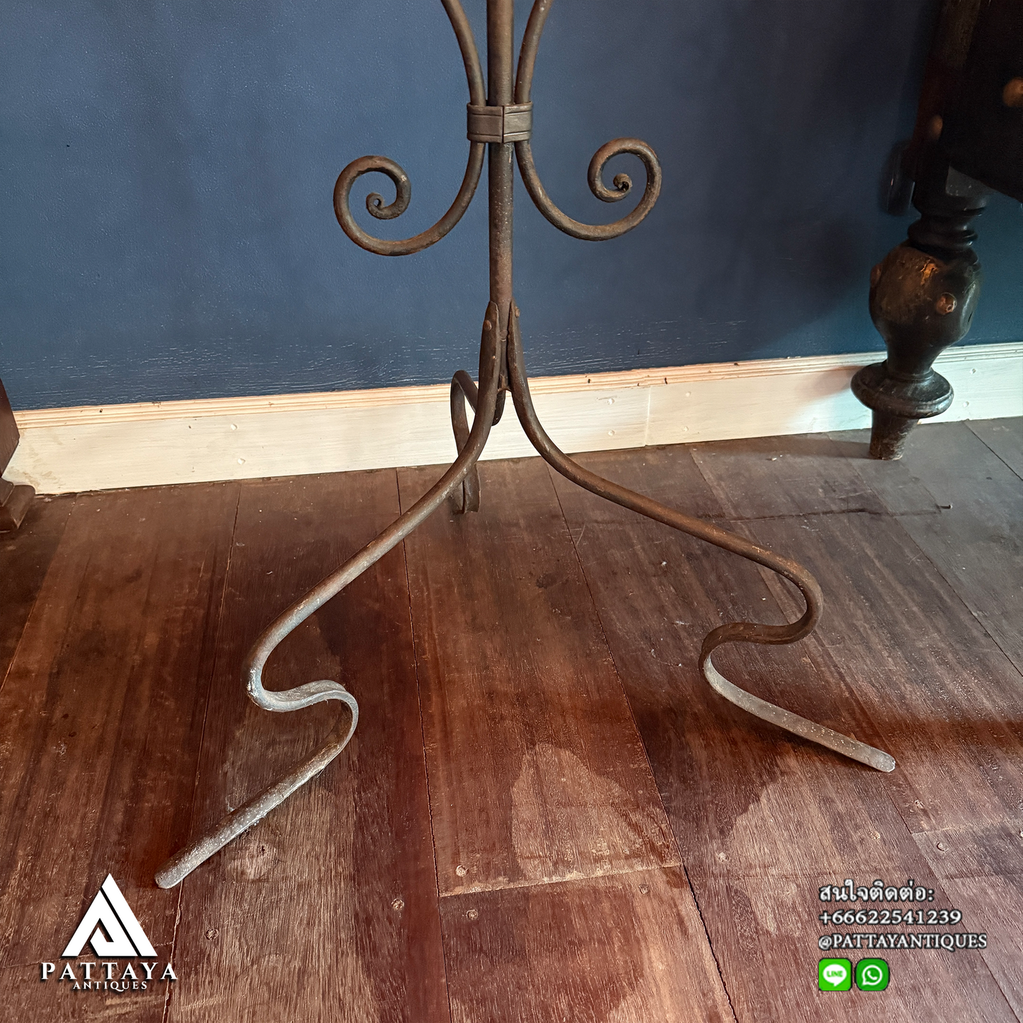 Gothic style Wrought Iron Floor Candelabra