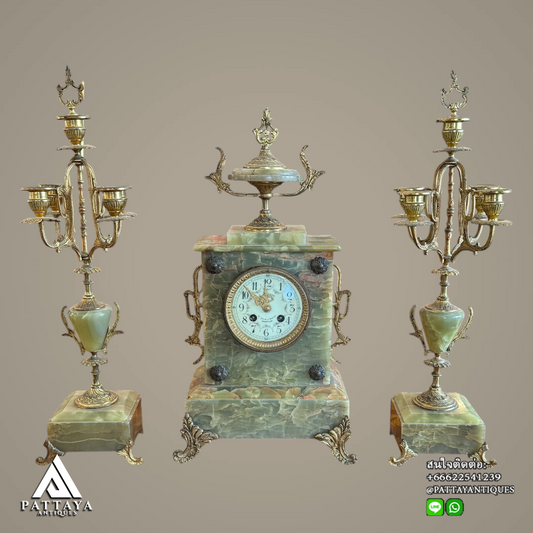 Antique Onyx & Brass table