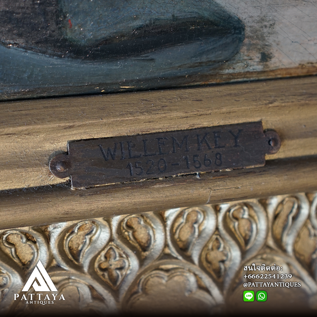 Large rare painting attributed to Willem Key