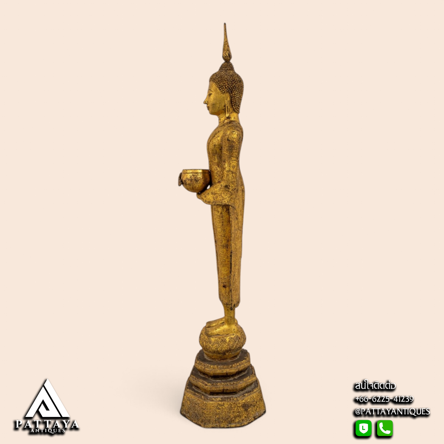 Large 19th Century Standing Buddha