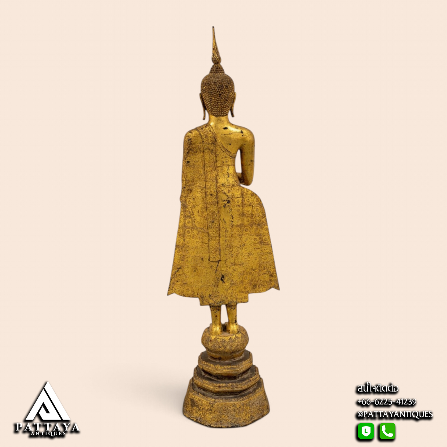 Large 19th Century Standing Buddha