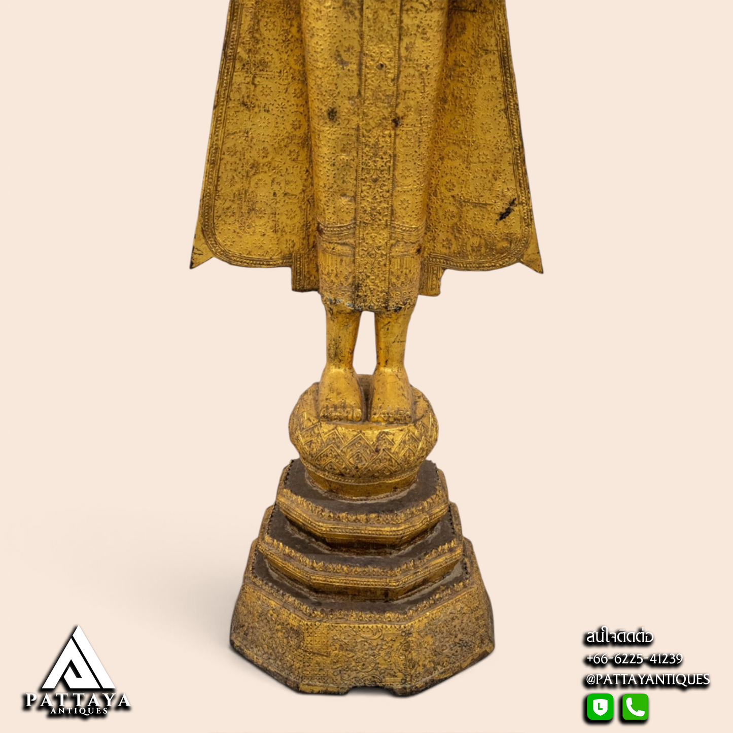 Large 19th Century Standing Buddha