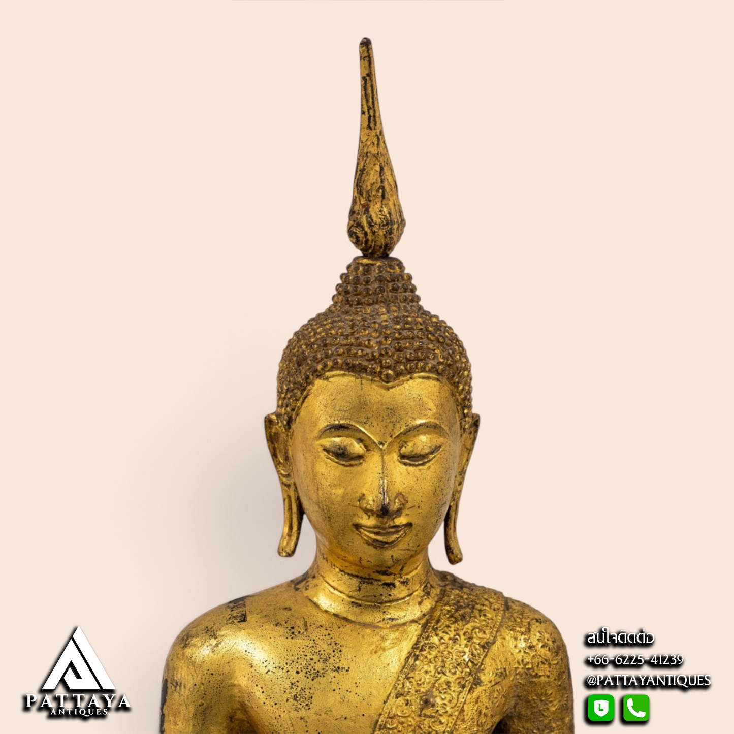 Large 19th Century Standing Buddha