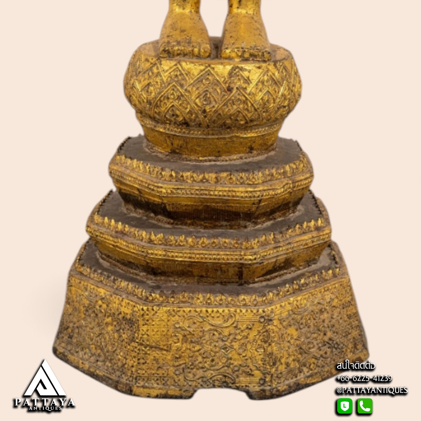 Large 19th Century Standing Buddha