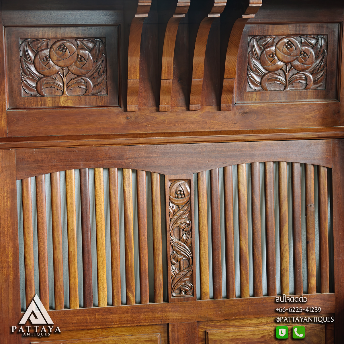 Very Large Art Nouveau Style Hall Bench