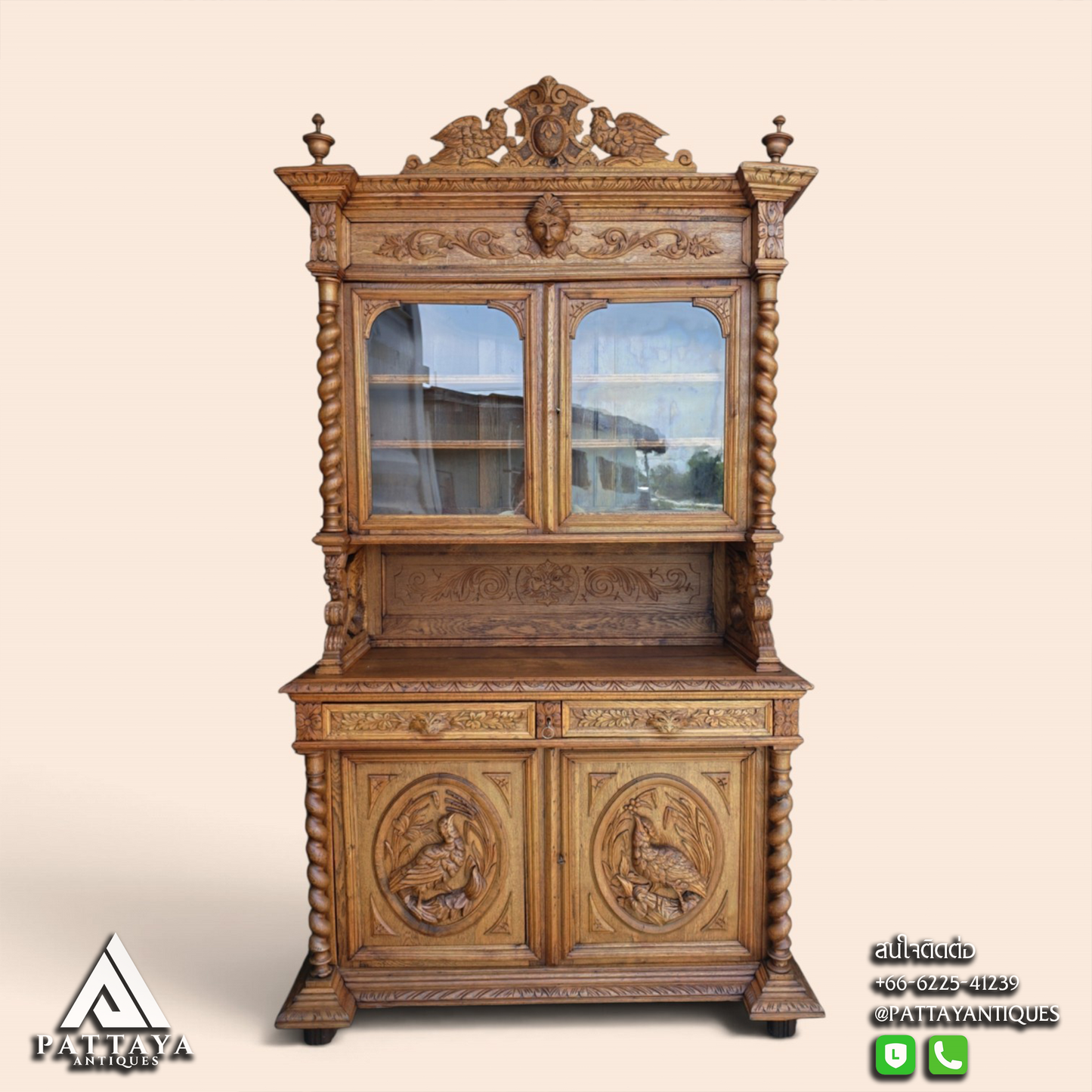 Large 19th Century Hunting Cabinet