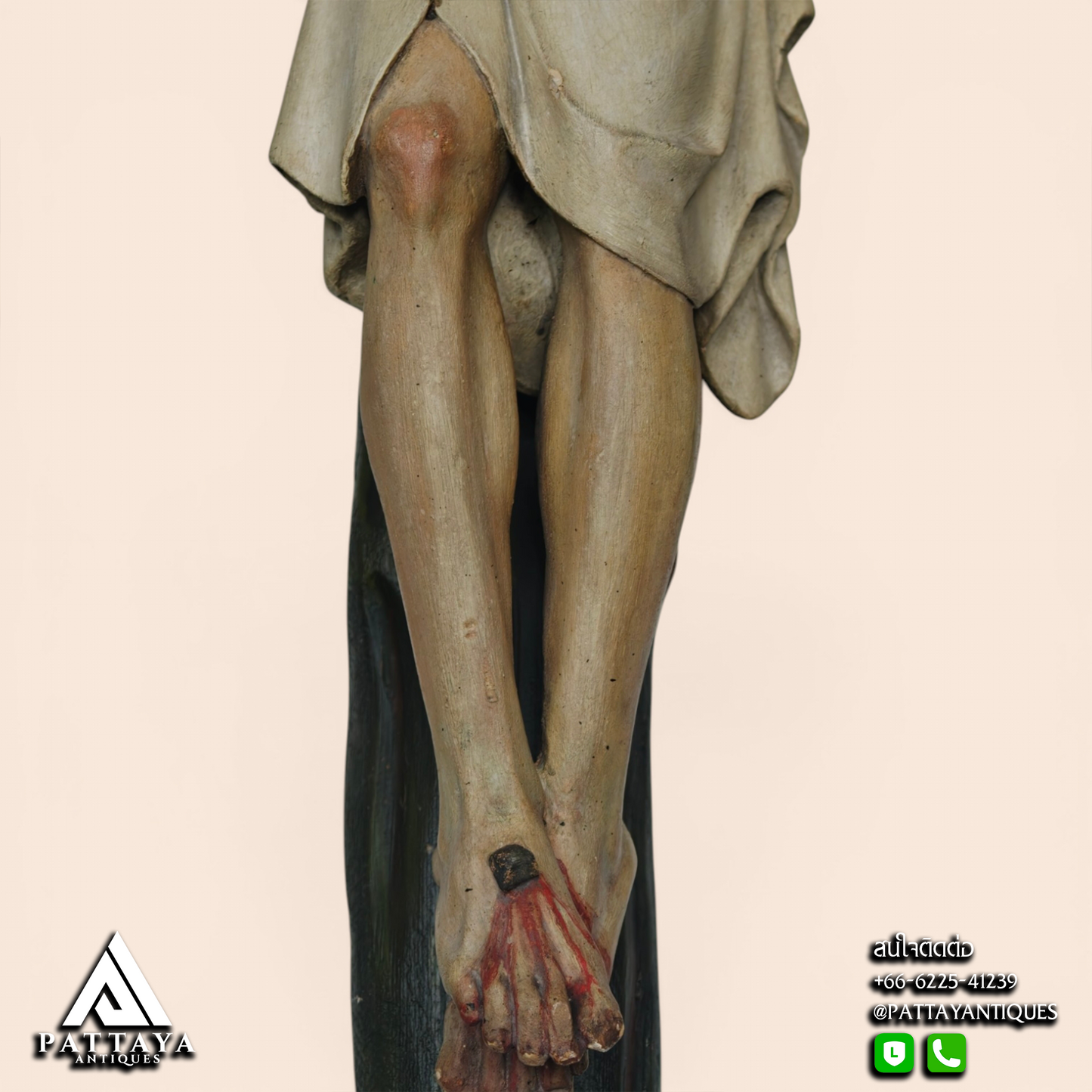 Large Plaster Crucifix