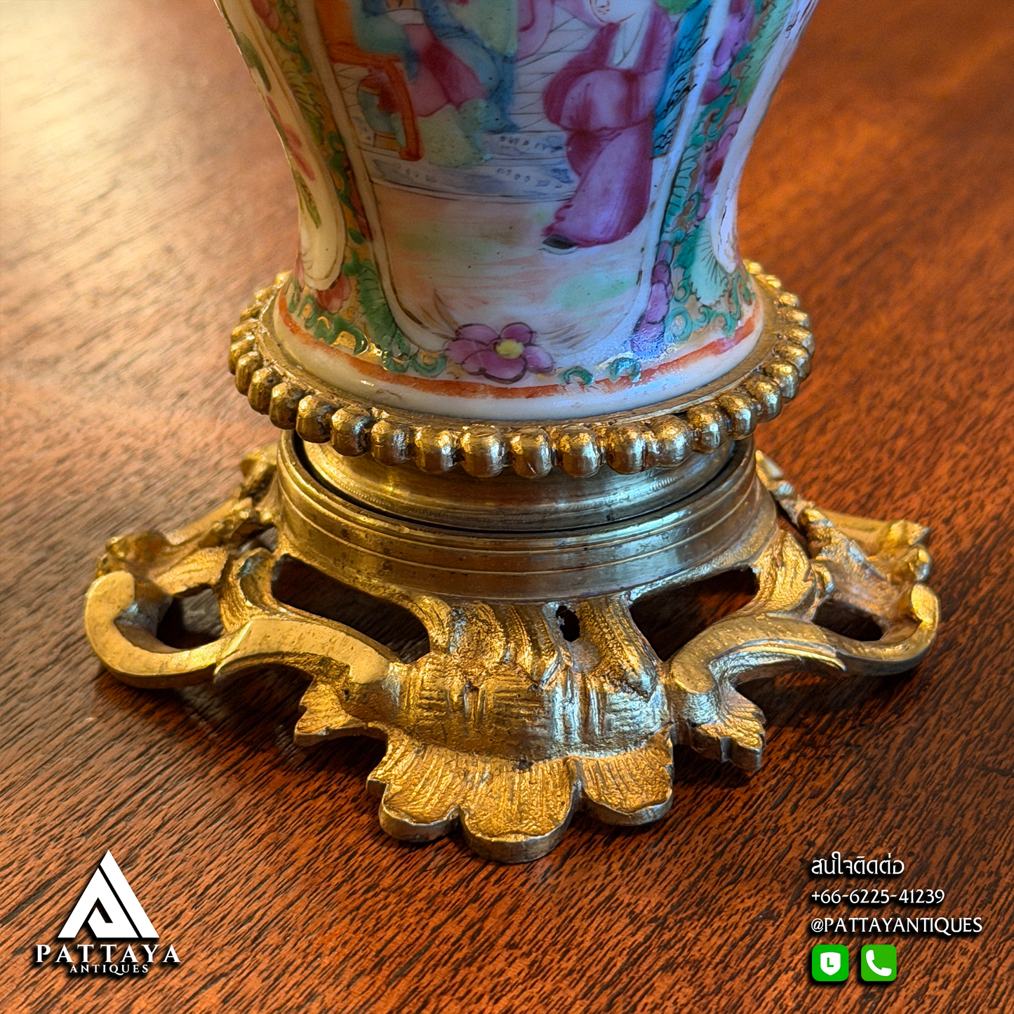 Pair of Cantonese Candelabras