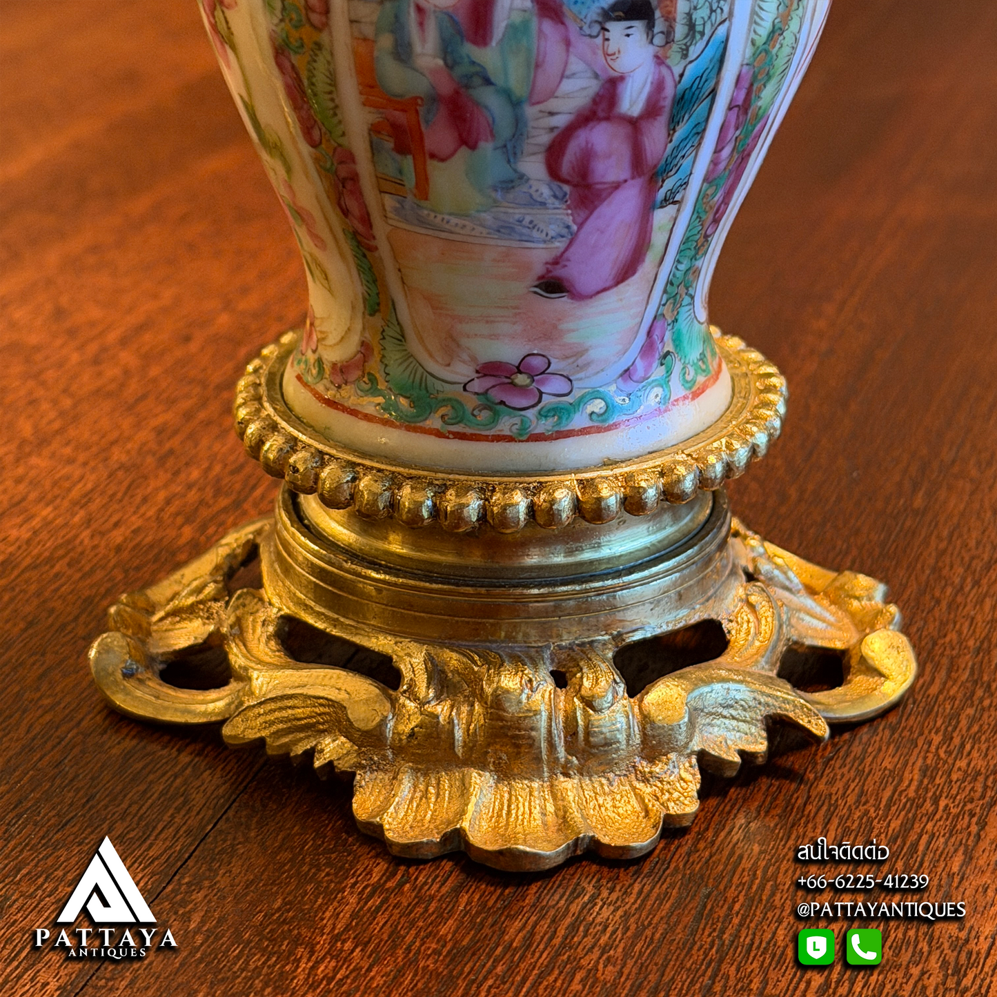 Pair of Cantonese Candelabras