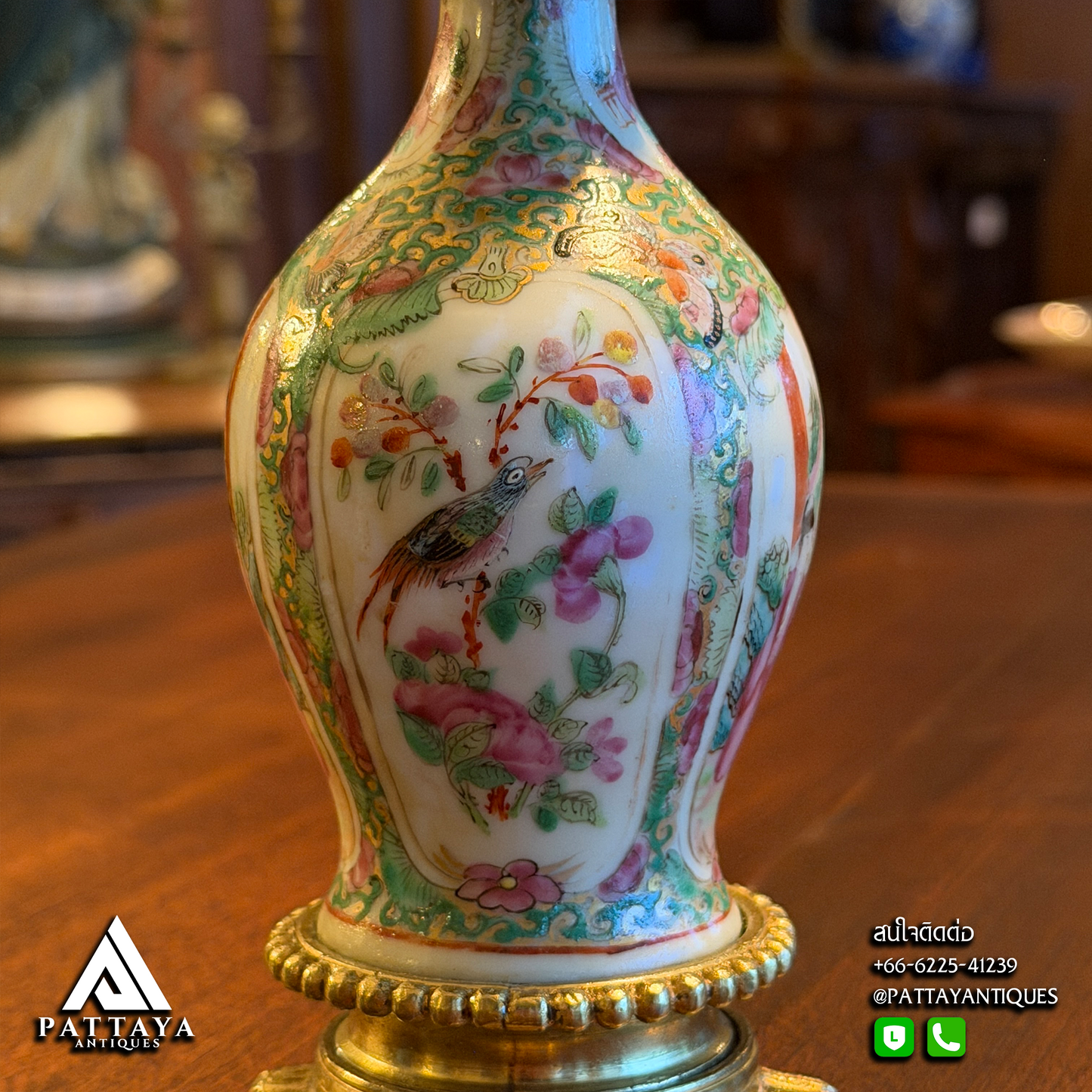 Pair of Cantonese Candelabras