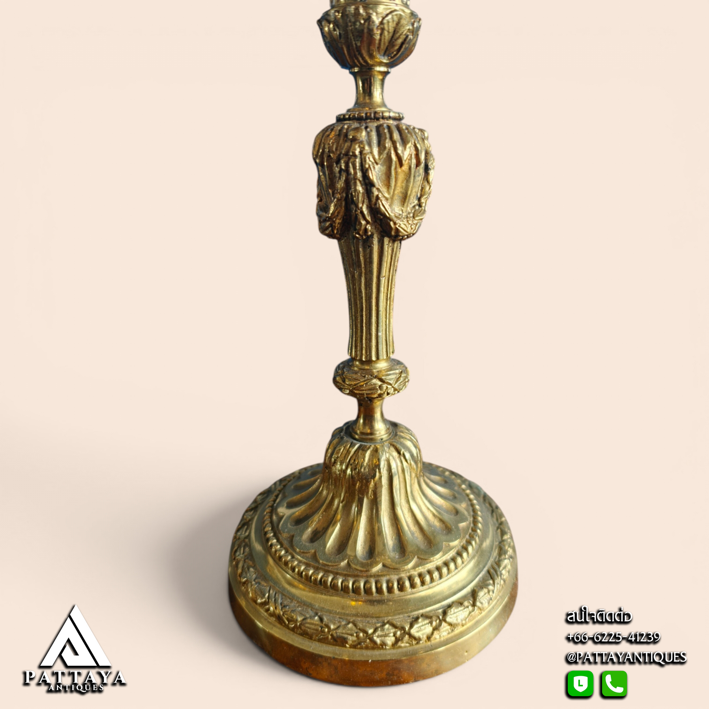Pair of Louis XV Style Bronze Candelabras