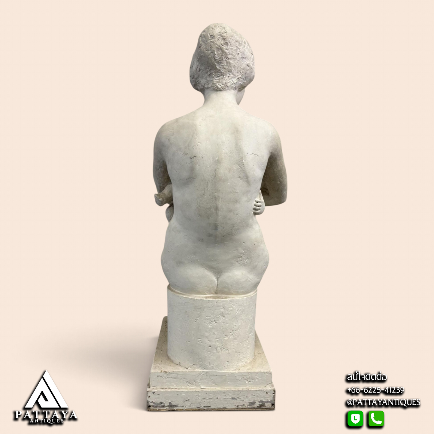 1920's Large Plaster Statue