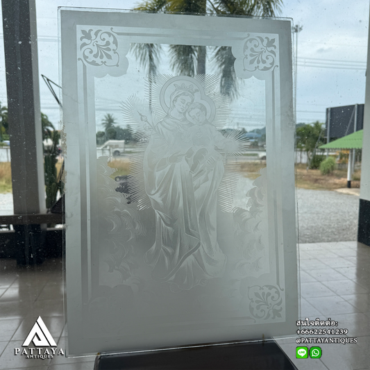 Religious Etched Window