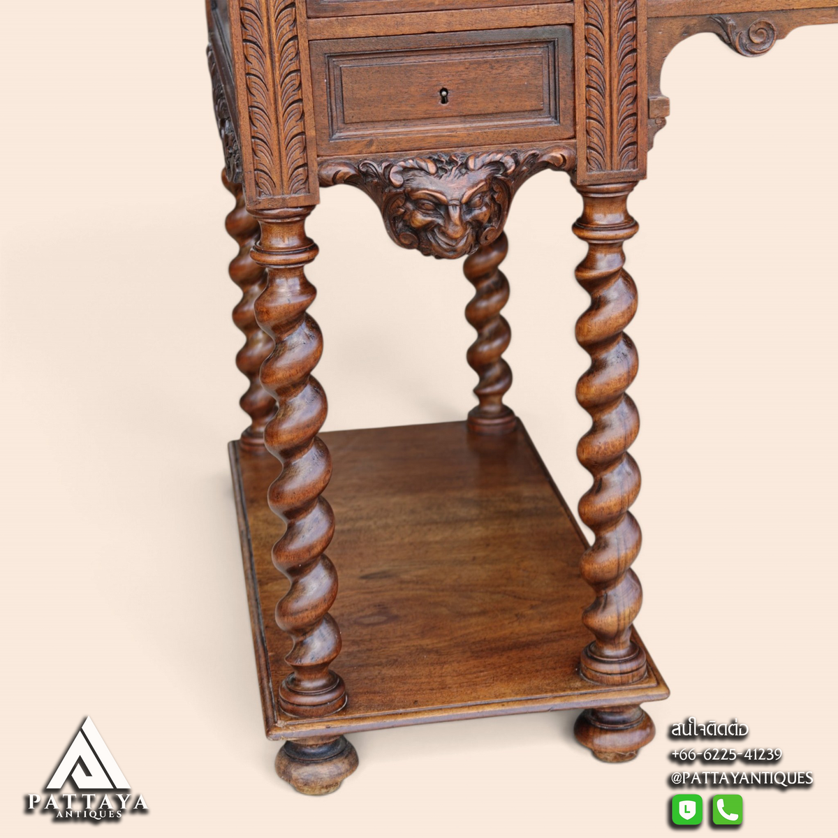 19th Century Renaissance Style Desk