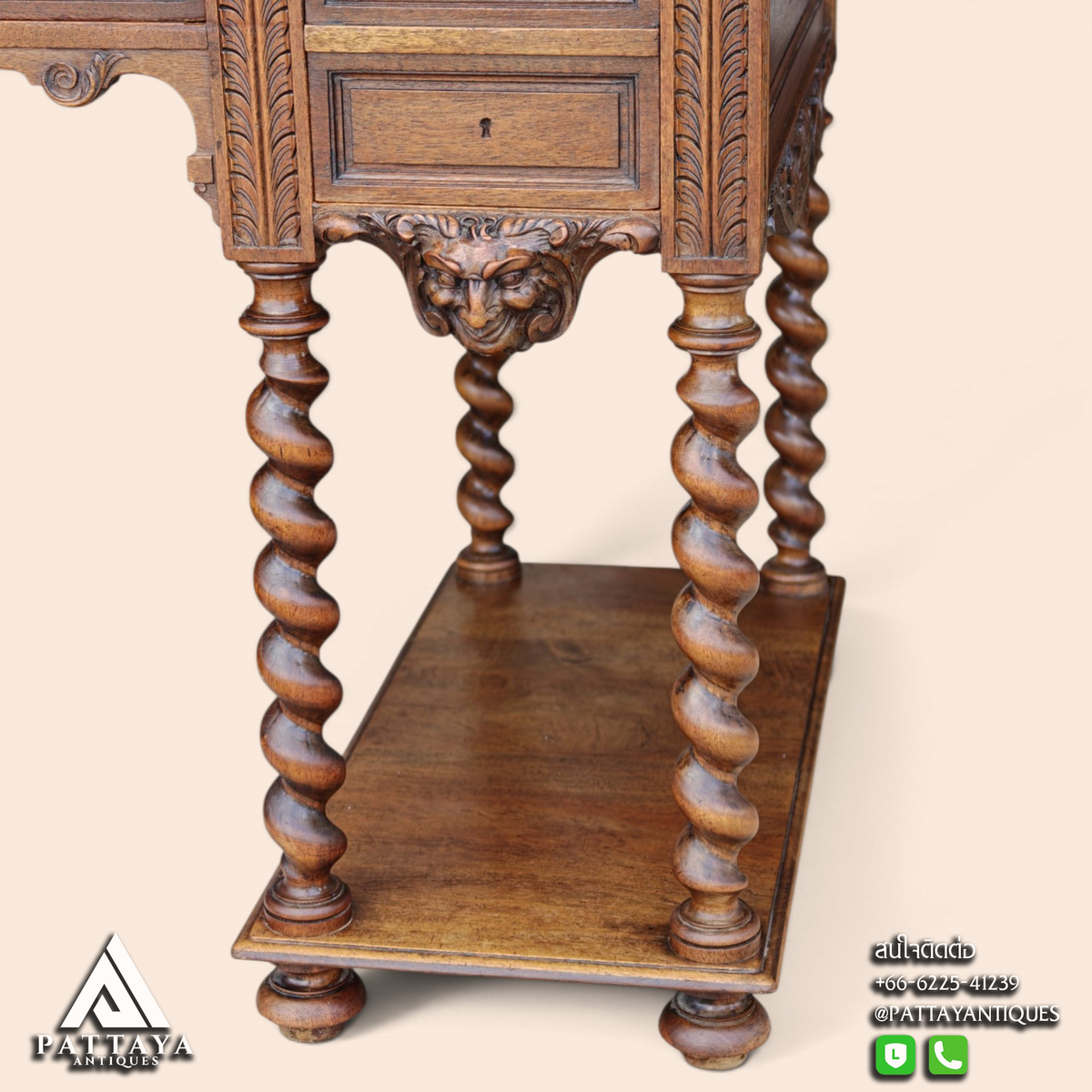 19th Century Renaissance Style Desk