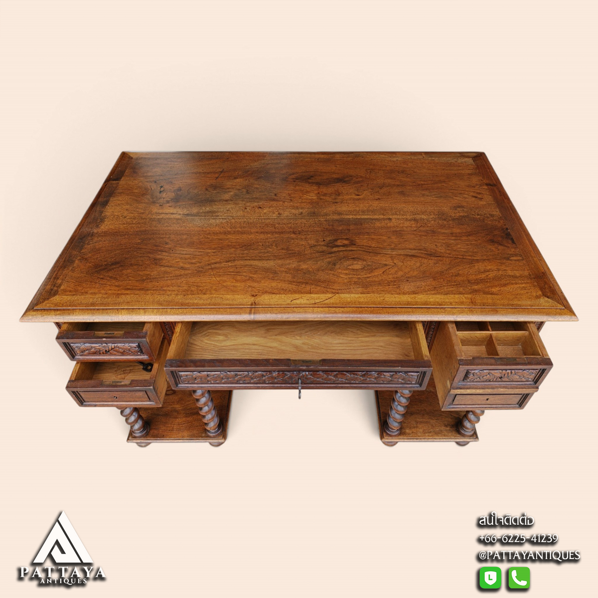 19th Century Renaissance Style Desk