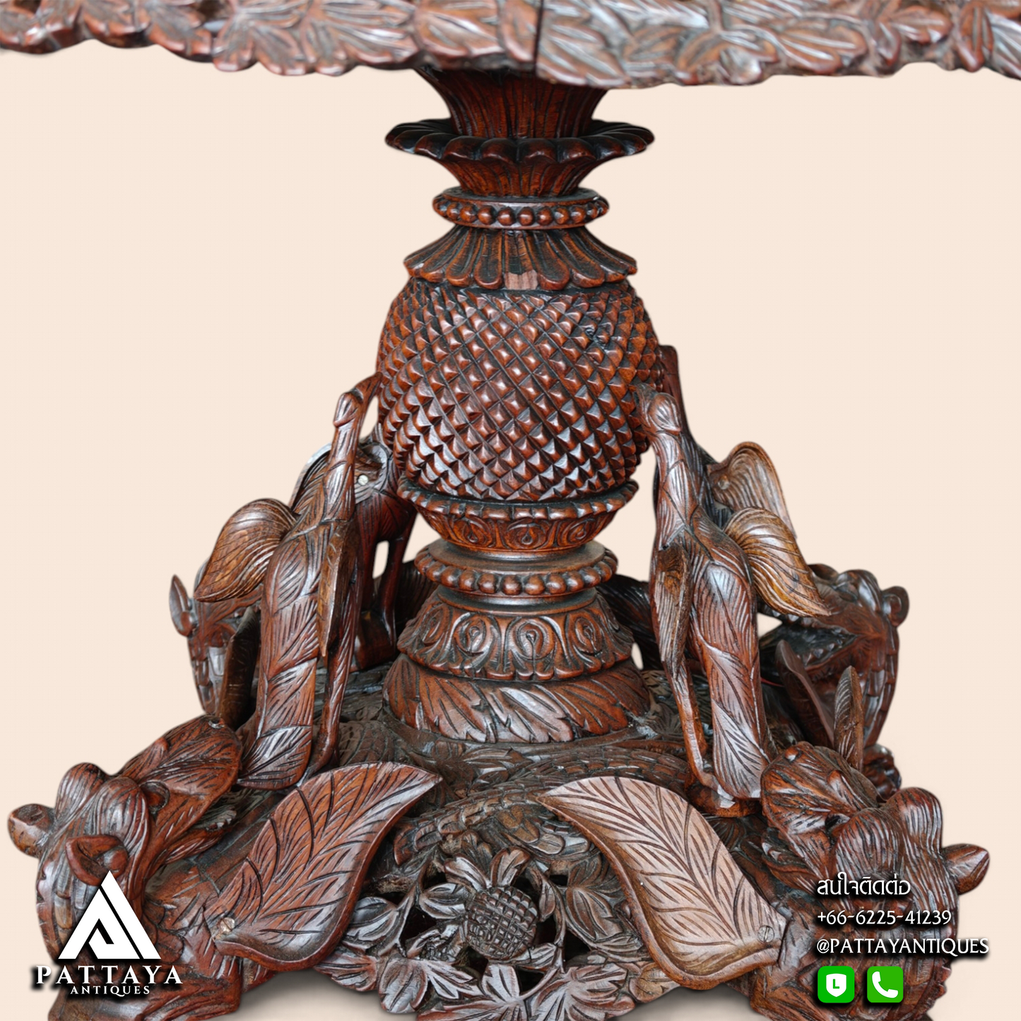 19th Century Burmese Anglo Indian Center Table