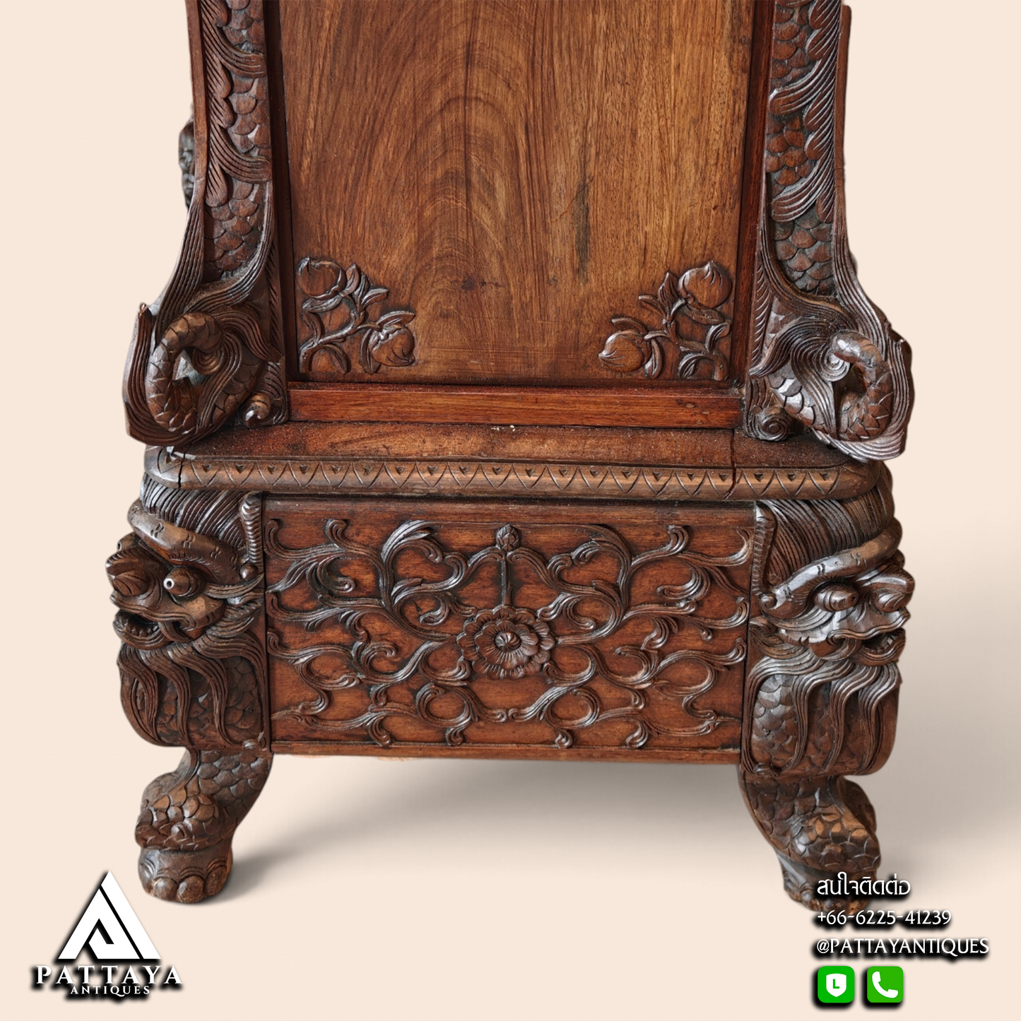 19th Century Rosewood Chinese Export Bar Cabinet