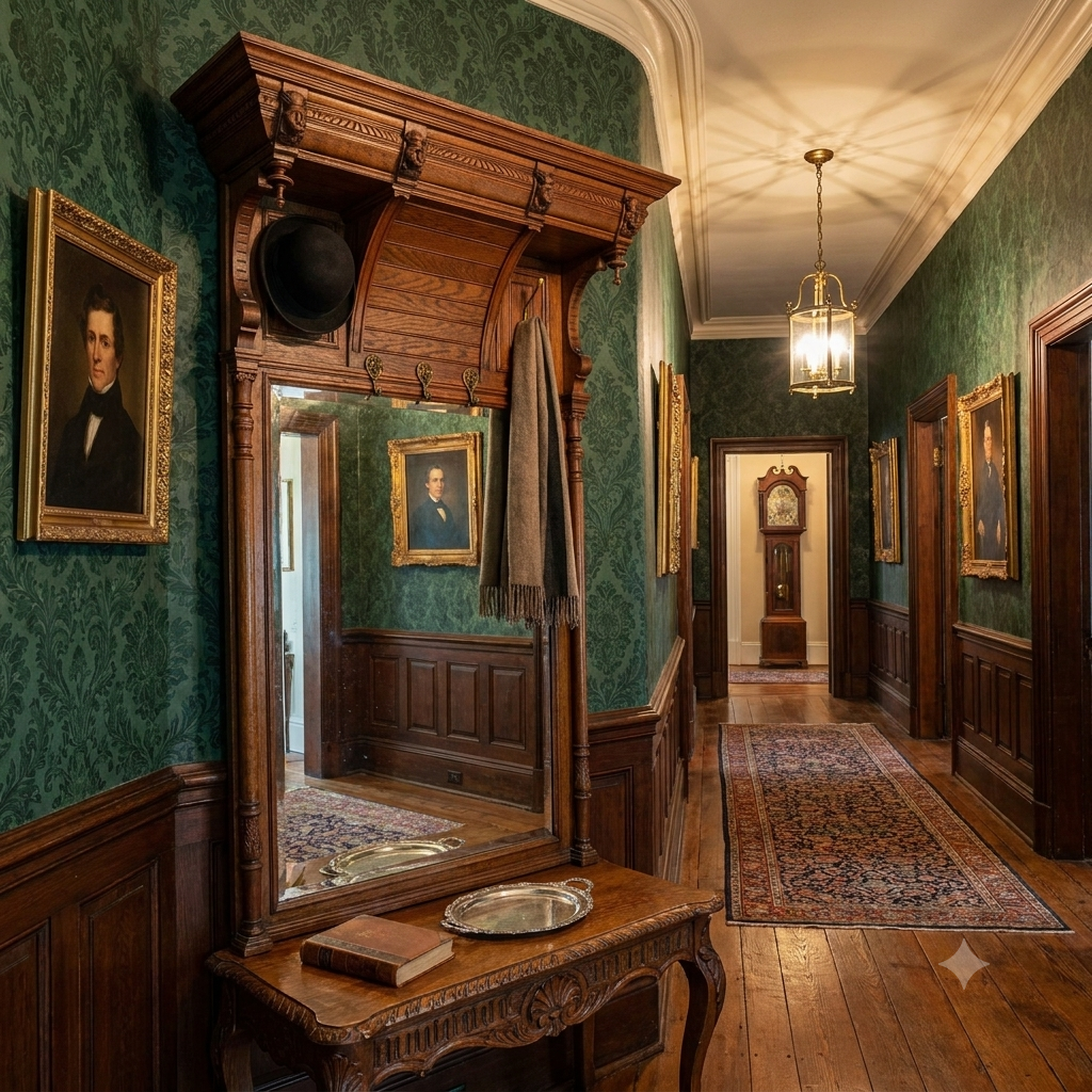 Large 19th Century Hallway Mirror