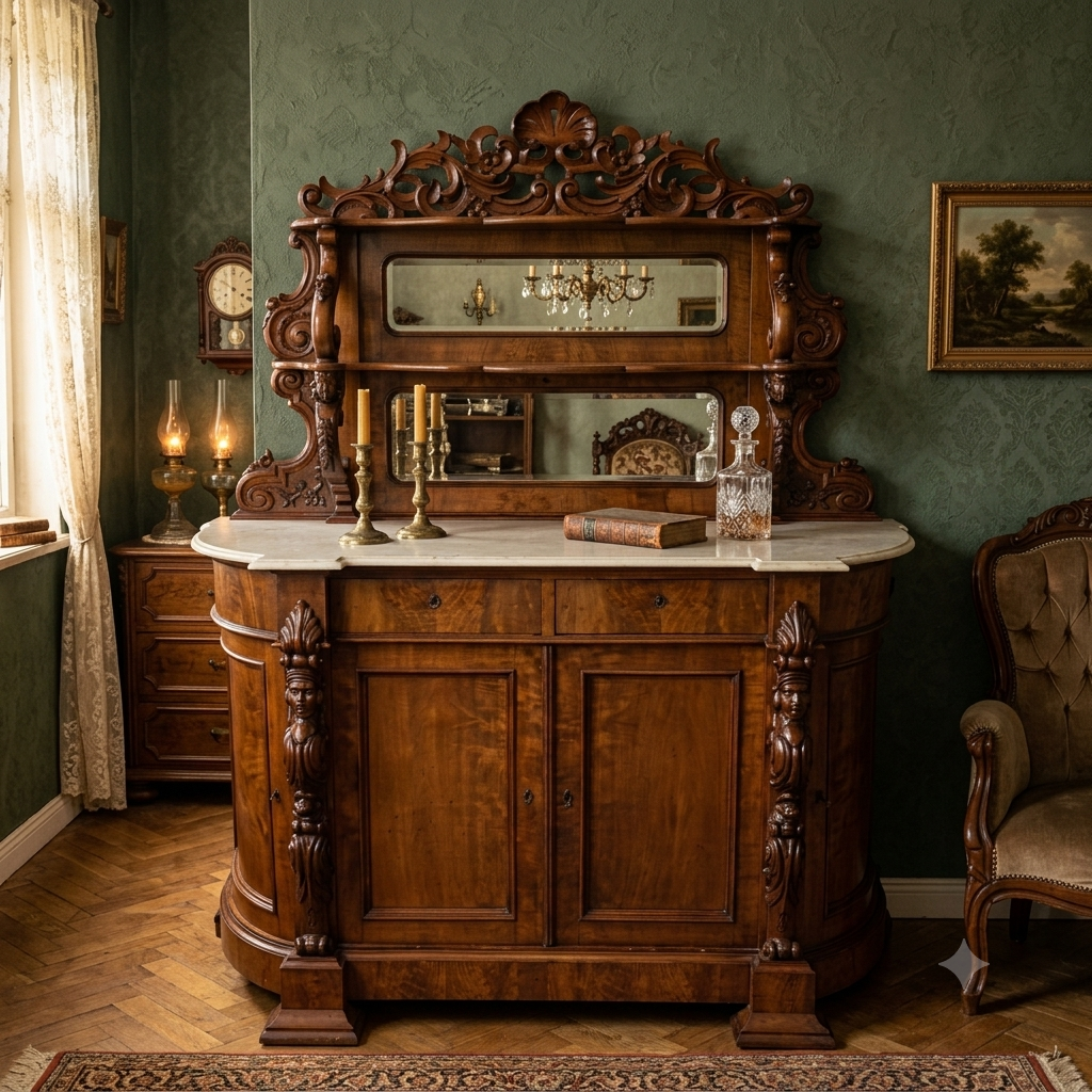 19th Century Rococo Revival Buffet